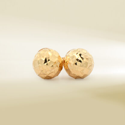 18K Yellow Gold Mini Ball Earrings