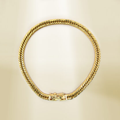 18K Yellow Gold Curb Chain Bracelet - Image 2