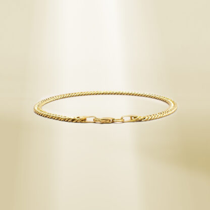 18K Yellow Gold Curb Chain Bracelet