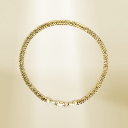 18K Yellow Gold Curb Chain Bracelet - Image 2