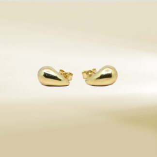 18K Yellow Gold Teardrop Earrings