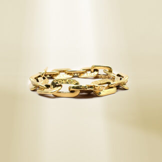 18K Yellow Gold Brand-Inspired Bracelet