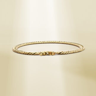 18K Yellow Gold Curb Chain Bracelet