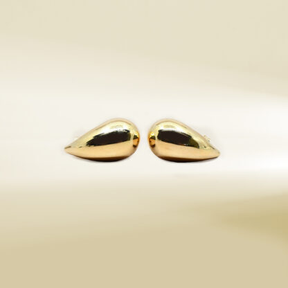 18K Yellow Gold Teardrop Earrings