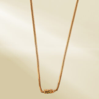 18K Yellow Gold Curb Chain Necklace