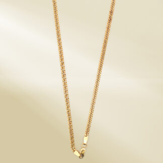 18K Yellow Gold Curb Chain Necklace