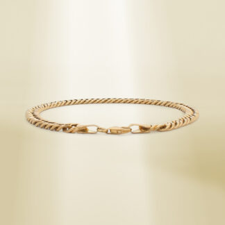 18K Yellow Gold Curb Chain Bracelet