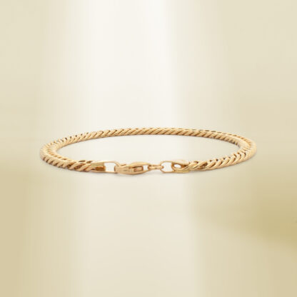 18K Yellow Gold Curb Chain Bracelet