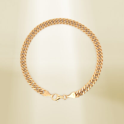 18K Yellow Gold Curb Chain Bracelet - Image 2