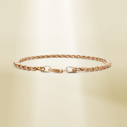 18K Yellow Gold Damascus Chain Bracelet