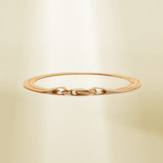 18K Yellow Gold Mesh Chain Bracelet