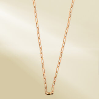 18K Yellow Gold Paperclip Chain Necklace