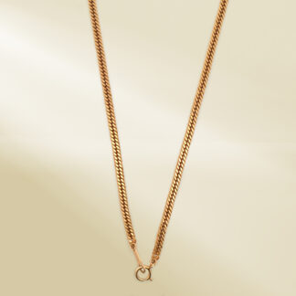 18K Yellow Gold Curb Chain Necklace
