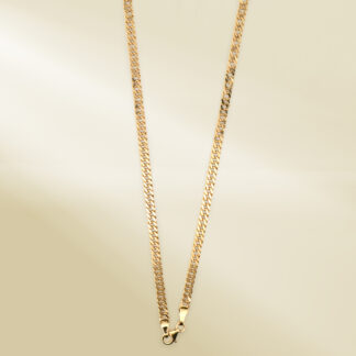 18K Yellow Gold Curb Chain Necklace