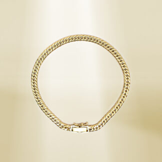 18K Yellow Gold Curb Chain Bracelet