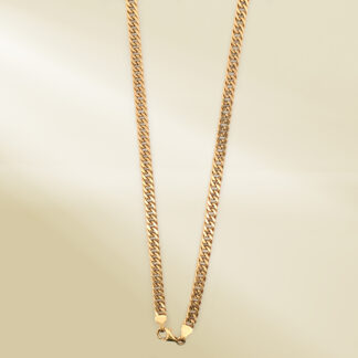 18K Yellow Gold Curb Chain Necklace