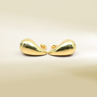 18K Yellow Gold Teardrop Earrings