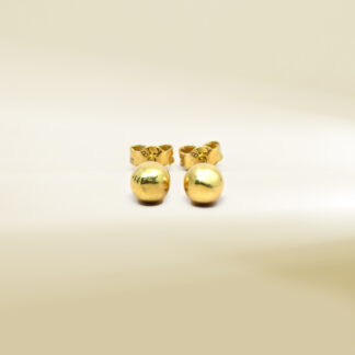 18K Yellow Gold Stud Earrings