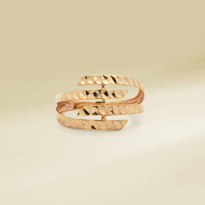 18K Yellow Gold Wrap Design Ladies' Ring