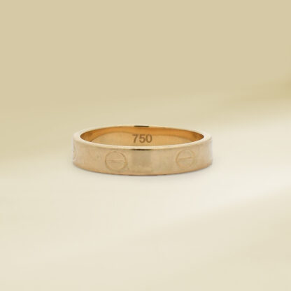 18K Yellow Gold Brand-Inspired Ladies' Ring - Image 3