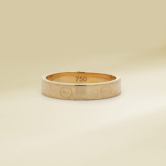 18K Yellow Gold Brand-Inspired Ladies' Ring