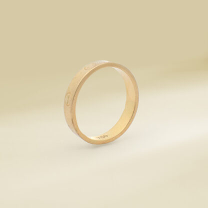 18K Yellow Gold Brand-Inspired Ladies' Ring - Image 2