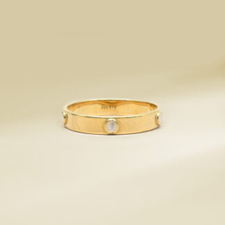 18K Two-Tone Brand-Inspired Ladies' Ring