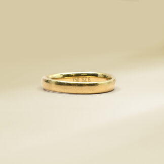 18K Yellow Gold Minimalist Design Ladies' Ring