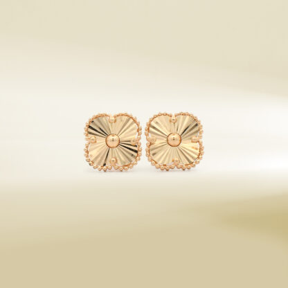 18K Yellow Gold Brand-Inspired Earrings