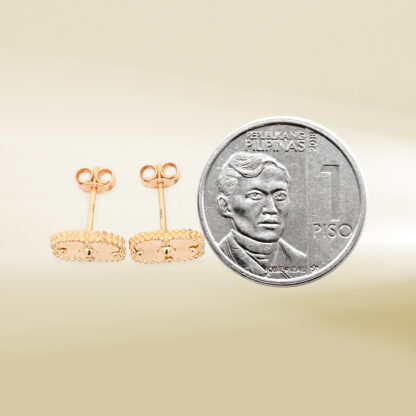 18K Yellow Gold Brand-Inspired Earrings - Image 2
