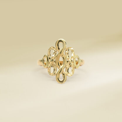 18K Yellow Gold Infinity Design Ladies' Ring