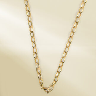18K Yellow Gold Cable Chain Necklace