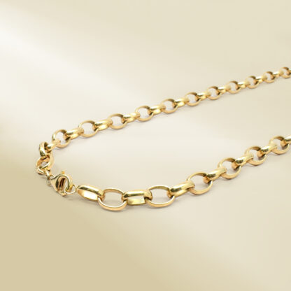 18K Yellow Gold Cable Chain Necklace - Image 2
