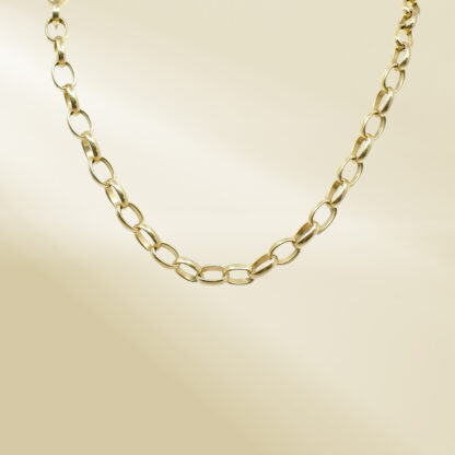 18K Yellow Gold Cable Chain Necklace - Image 4