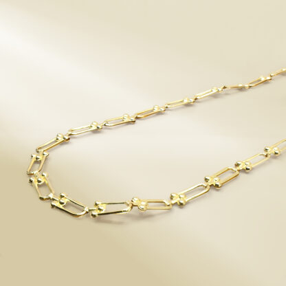 18K Yellow Gold Brand-Inpired Necklace - Image 2