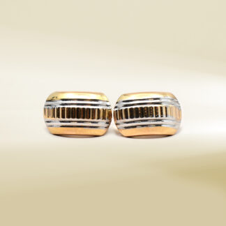 18K Tri-Color Earrings