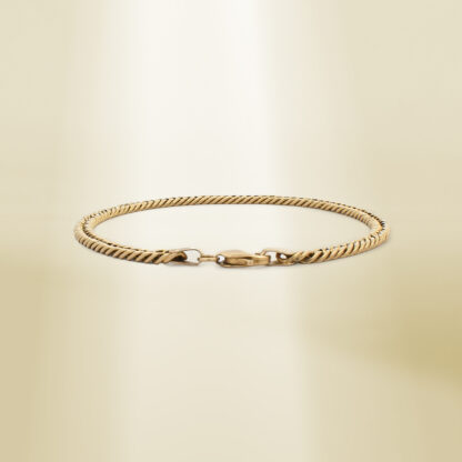 18K Yellow Gold Curb Chain Bracelet