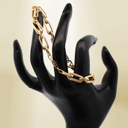 18K Yellow Gold Brand-inspired Bracelet - Image 4