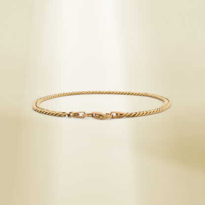 18K Yellow Gold Curb Chain Bracelet