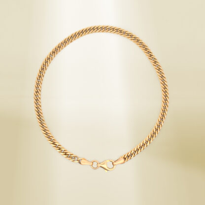 18K Yellow Gold Curb Chain Bracelet - Image 2