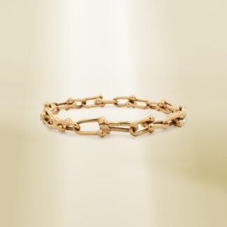 18K Yellow Gold Brand-Inspired Bracelet
