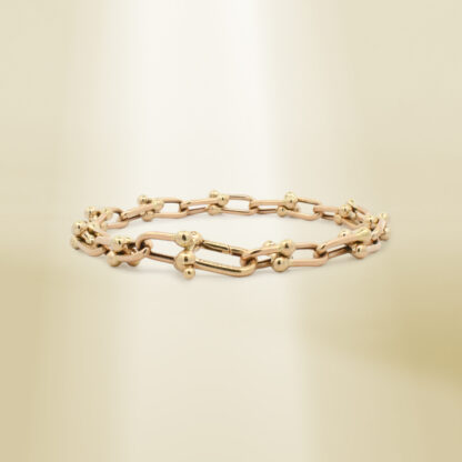 18K Yellow Gold Brand-Inspired Bracelet