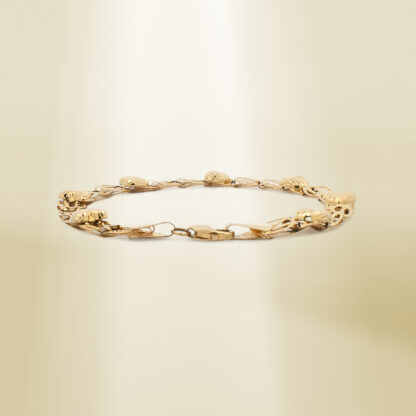 18K Yellow Gold Interwoven Design Bracelet