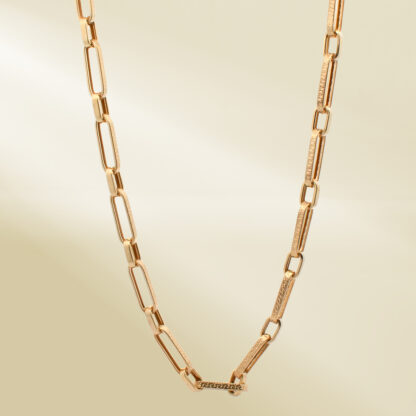18K Yellow Gold Brand-Inspired Necklace - Image 4