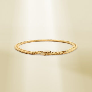 18K Yellow Gold Curb Chain Bracelet