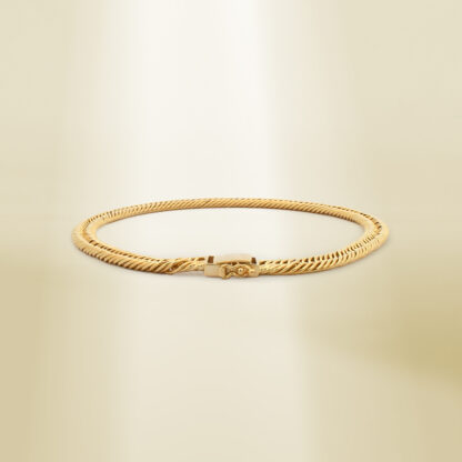 18K Yellow Gold Curb Chain Bracelet