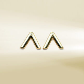 18K Yellow Gold Brand-Inspired Earrings