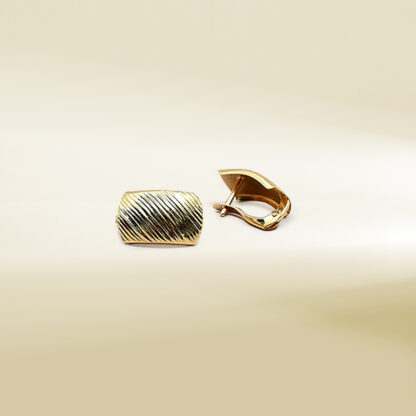 18K Yellow Gold Earrings - Image 3