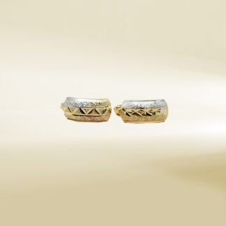 18K Tri-Color Earrings