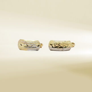 18K Tri-Color Earrings